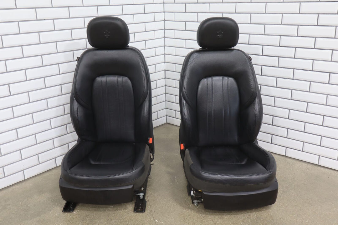 14-17 Maserati Ghibli Leather Power Seat Set Front&Rear (Testa Moro TMT) Tested