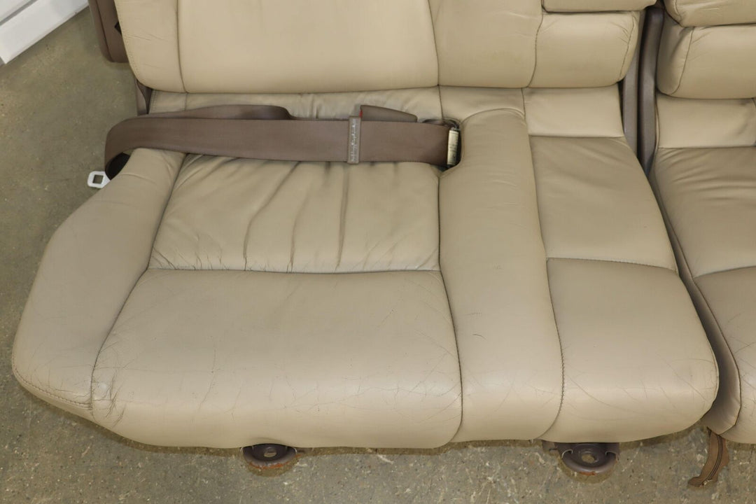 1996-1997 Lexus LX450 Land Cruiser Pair Rear 2nd Row Leather Seats (Beige LC43)