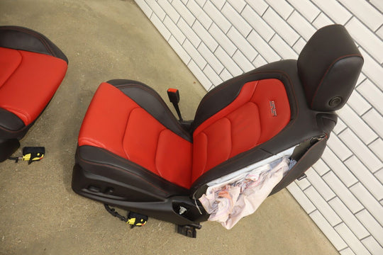 16-23 Chevy Camaro SS Convertible Leather Seat Set (Red H16) *Low Mileage*