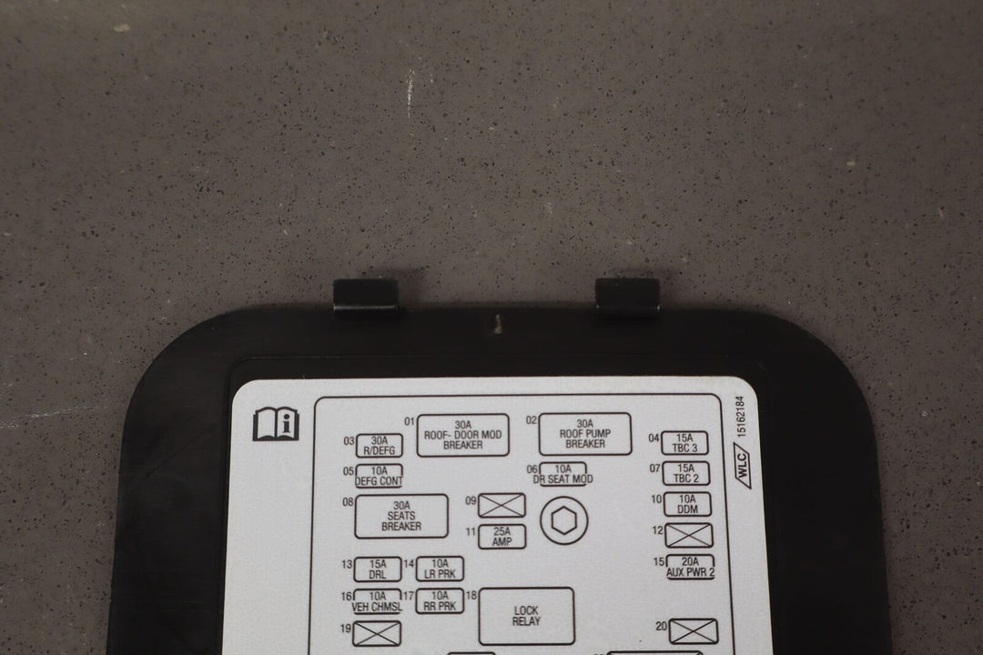 03-06 Chevy SSR Fuse Box Door (Behind Passenger Seat)