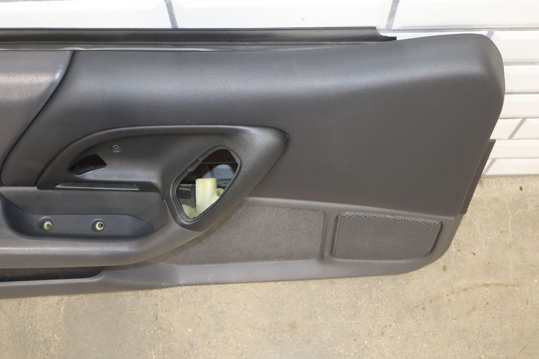 1997 Chevy Camaro Left Driver Door Trim Panel Dark Gray (142) NO Switch