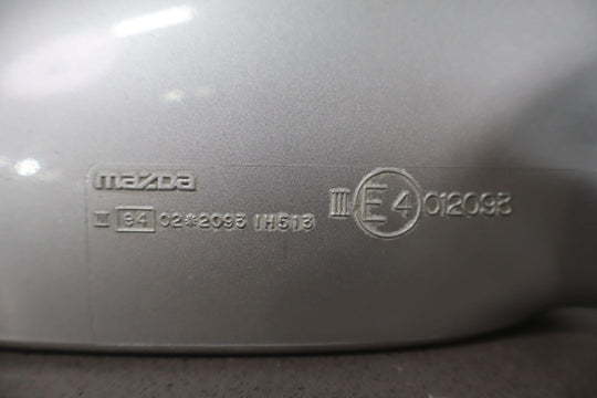 1999 Mazda Miata NB Right Passenger Manual Door Mirror Highlight Silver (18G)