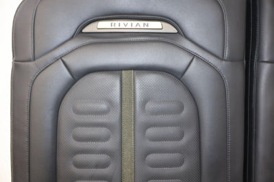 22-24 Rivian RS1 3rd Row Back Leather Seats (Black Mountain Suede) See Photos