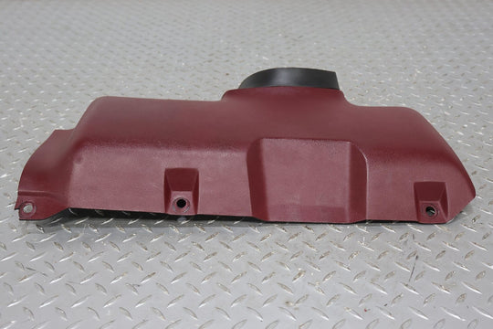 87-93 Ford Mustang Driver Interior Knee Pad Bolster (Red DR) 1 Repaired Tab