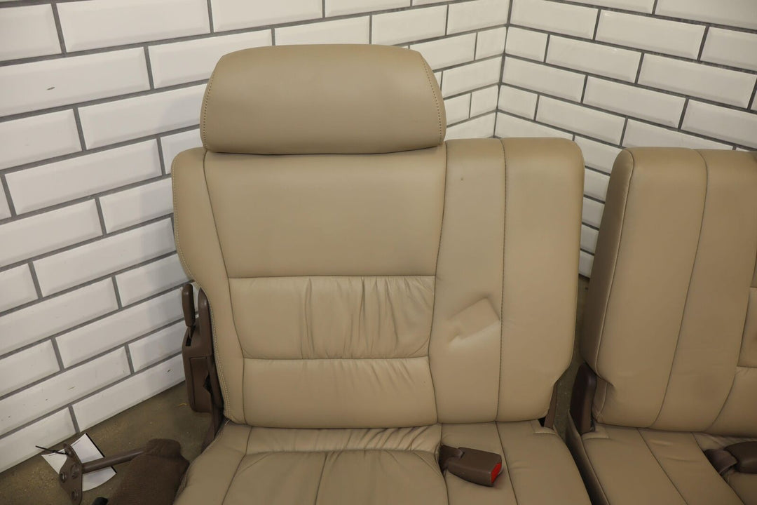 1996-1997 Lexus LX450 Land Cruiser Pair Rear 3rd Row Leather Seats (Beige LC43)