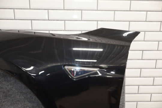 2012-2020 Tesla Model S Driver Left Fender (Obsidian Black PBSB) OEM