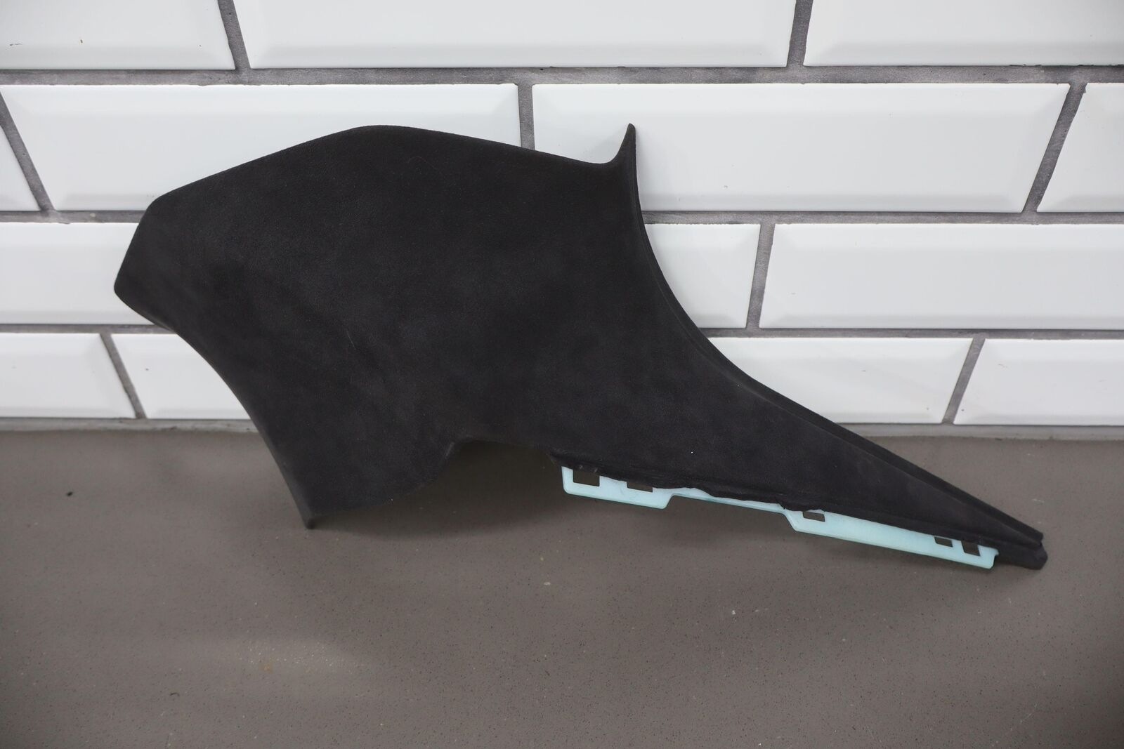 1220 Tesla Model S Passenger Right Upper Interior C Pillar Trim (Black Suede) J & J Auto Wrecking