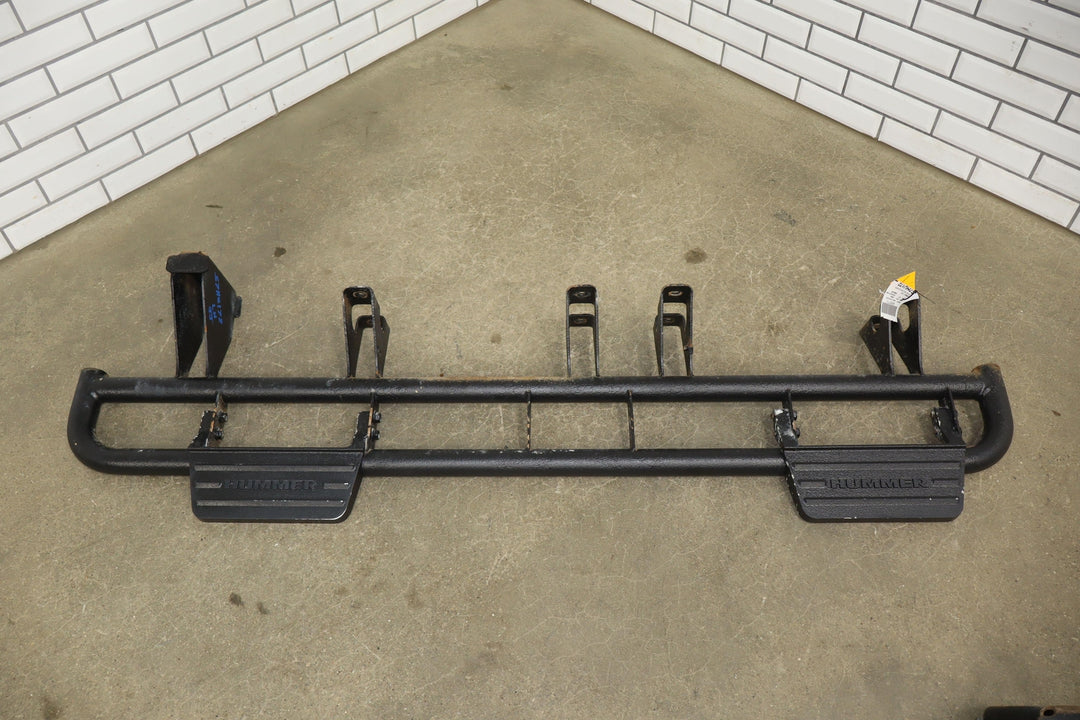 03-09 Hummer H2 SUV Pair (2) Rock Rails & OEM Side Steps