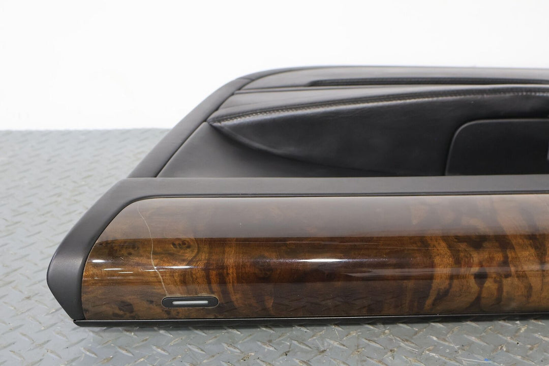 06-12 Bentley Flying Spur Front Right Door Trim Panel (Black Leather/Woodgrain)