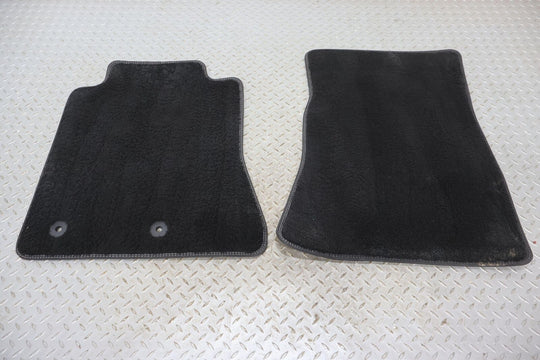 2021 Ford Mustang Pair LH&RH Front Cloth Floor Mats (Ebony W1) Light Wear