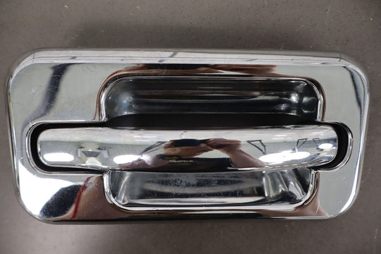 2003-2009 Hummer H2 Exterior Door Handles Set Of 4 (Black/Aftermarket Chrome)