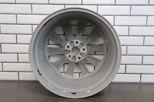 16-20 Tesla Model X Single (1) Rear 20x9.5 Wheel OEM W/ Cap (Curb Rash) Silver