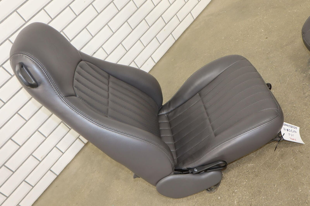 1997 Chevy Camaro 30th Anniversary (Left Power) Leather Seat Set Dark Gray (142)