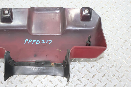 87-93 Ford Mustang Driver Interior Knee Pad Bolster (Red DR) 1 Repaired Tab