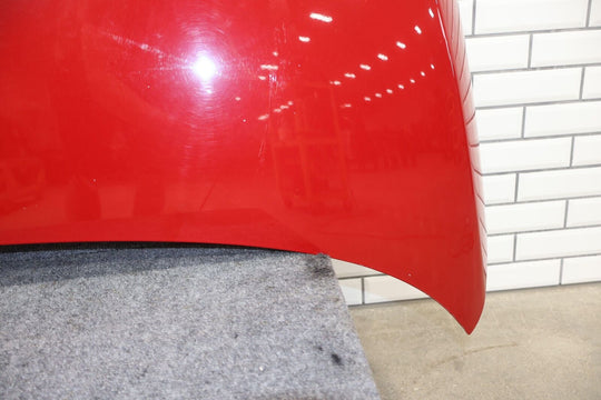 12-19 Fiat 500 Abarth Front OEM Hood Bonnet (Rosso Red PR1) See Photos