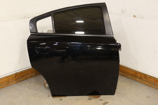 11-23 Dodge Charger Rear Right RH Door W/Window (No Vent Glass) Pitch Black PX8