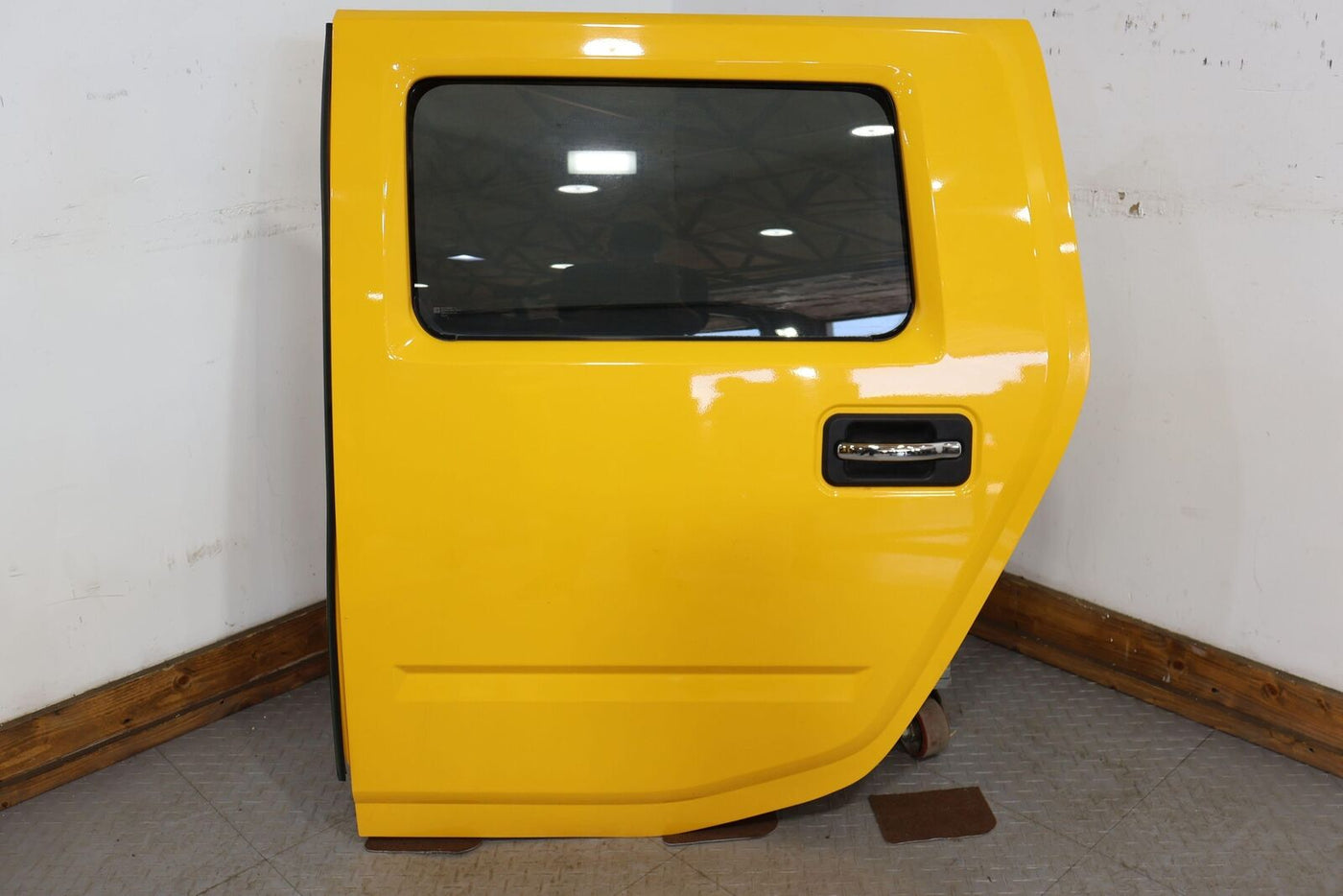 03-09 Hummer H2 Driver Left LH Rear Door W/Glass (Yellow 79U) See Notes