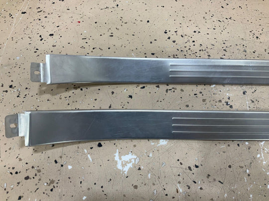 03-10 Bentley Continental GT Pair LH Driver & RH Passenger Aluminum Sill Plates