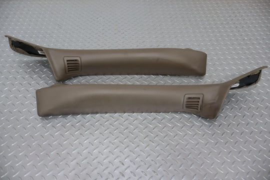 04-09 Cadillac XLR Left & Right Pair Interior A Pillar Trim Panels (Shale 15i)