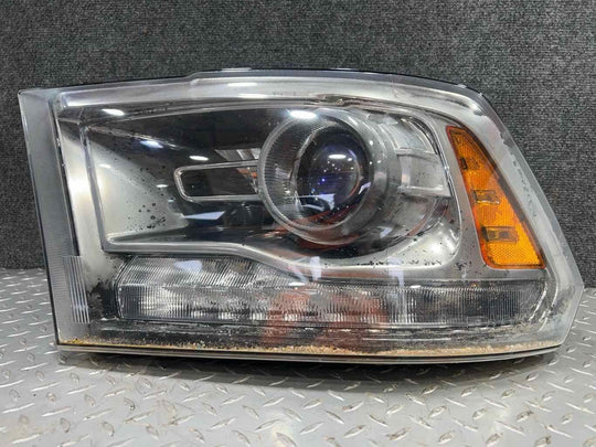 13-18 Ram 1500/2500 Laramie Longhorn Left LH Headlight (Chrome) PARTS OR REPAIR