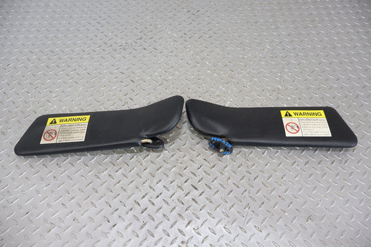 99-05 Mazda Miata NB Pair LH & RH Interior Sun Visors (Black) OEM Sun Faded