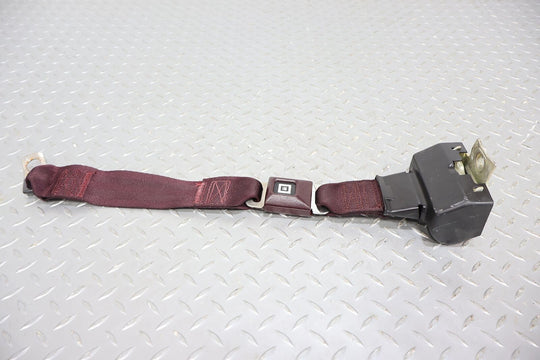 86-88 Chevy Monte Carlo Rear Left LH Seat Belt Retractor & Buckle (Maroon 79U)