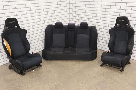 2011 Mitsubishi Lancer Evolution X GSR Alcantara Recaro Seats Set (Black 68P)