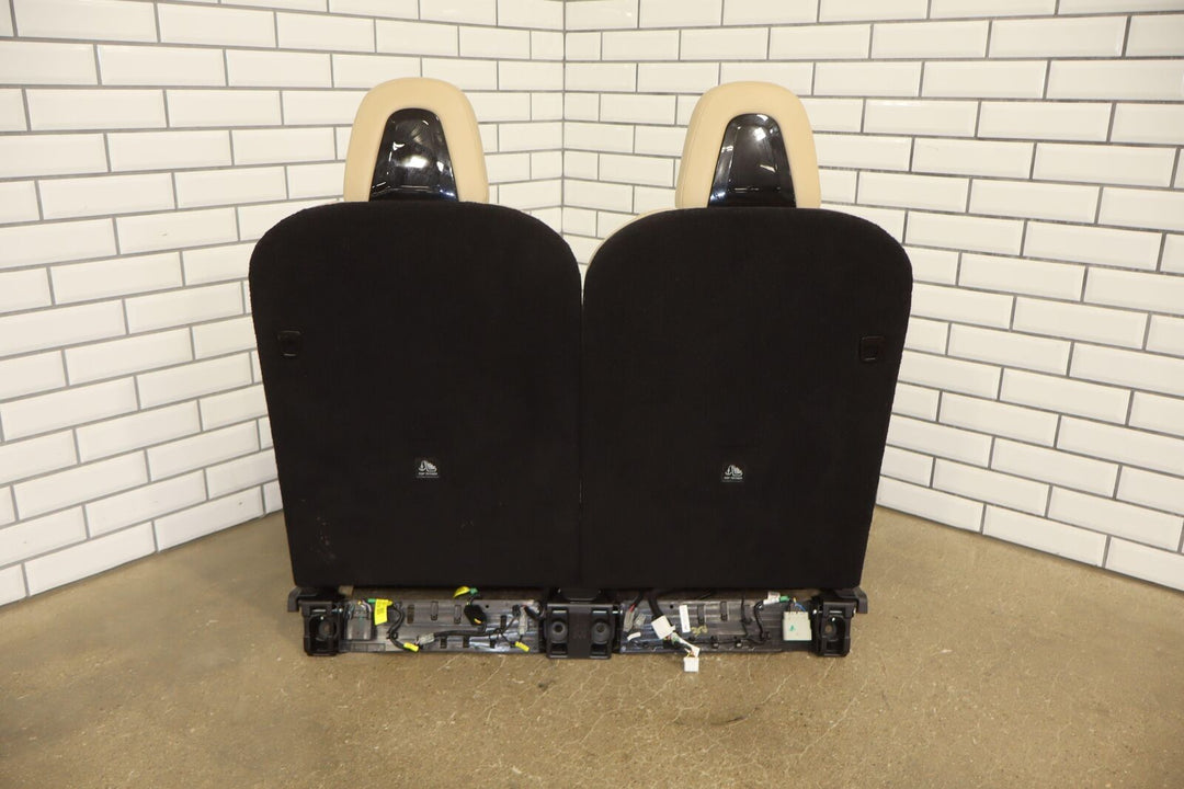 16-20 Tesla Model X Pair LH / RH 3rd Row Leather Seats (Tan) Light Wear