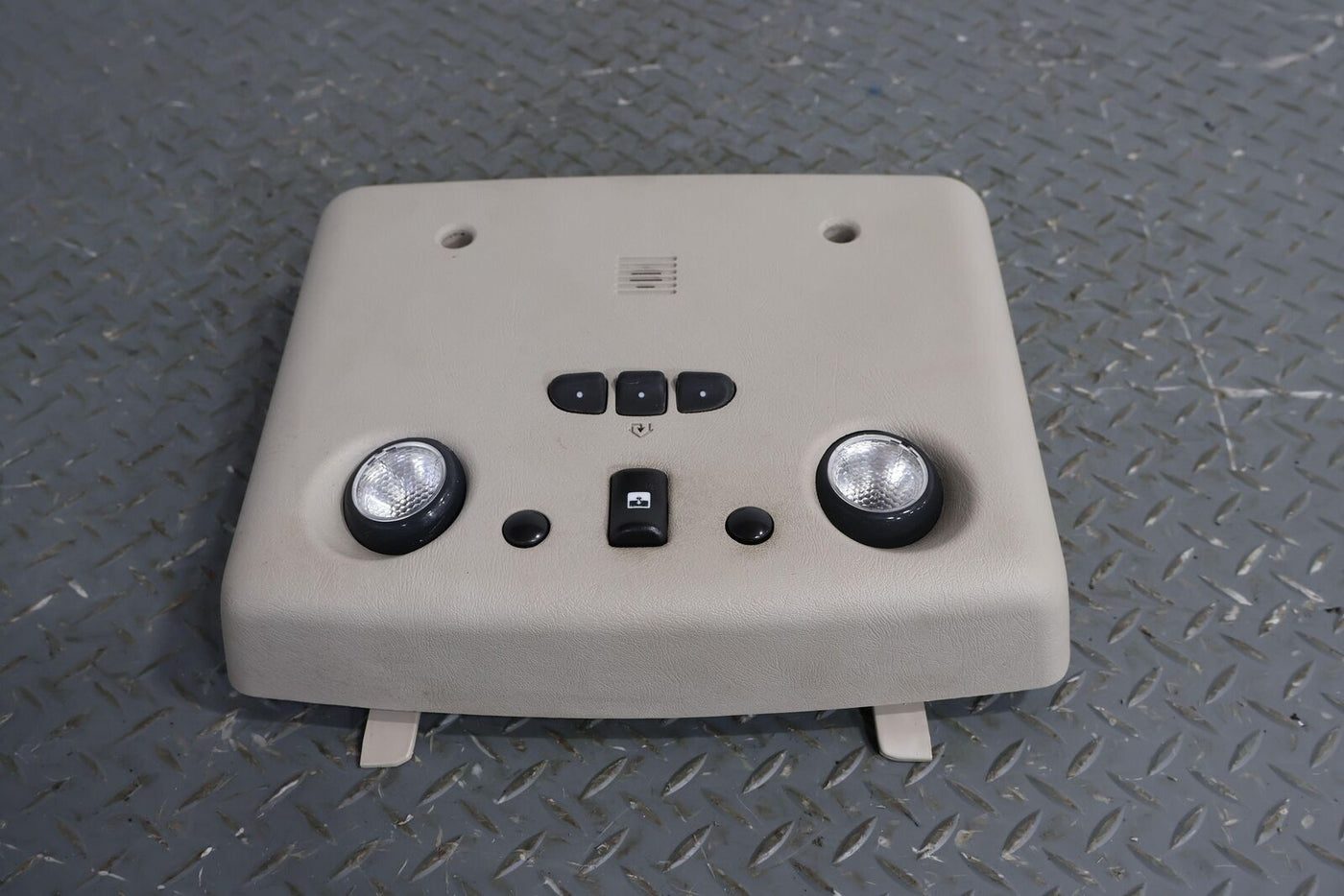 03-07 Hummer H2 Overhead Roof Console (Wheat) W/Sunroof Switches