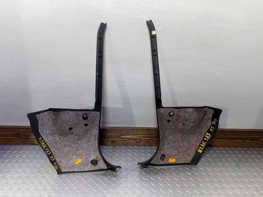 03-04 Audi RS6 Pair Left & Right Interior Kick Panels (Black) See Notes