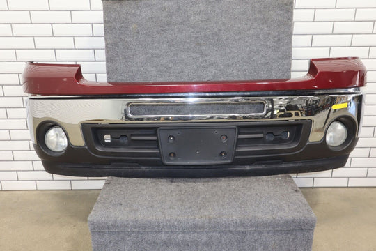 2007-2013 GMC Sierra 1500 OEM Front Bumper with Fog Lights (Repaint Red/Chrome)