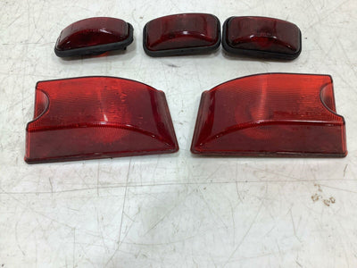 03-09 Hummer H2 OEM Rear Marker Light Set (5 Piece) Red