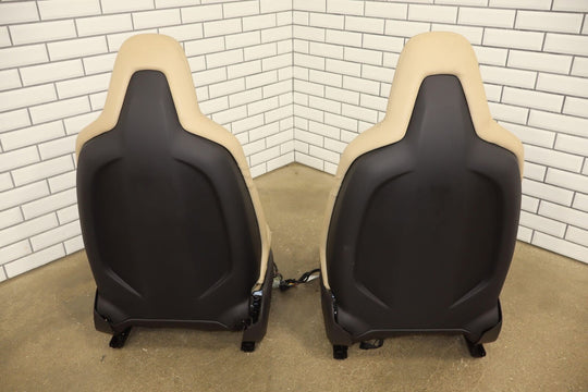 2016 Tesla Model S Gen 3 Seat Set (Front/Rear) Tan Leather