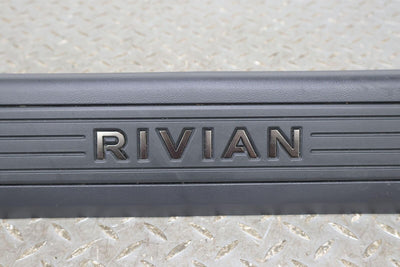 22-24 Rivian R1S LH&RH Front Interior Door Sill Entry Plates (Textured Black)