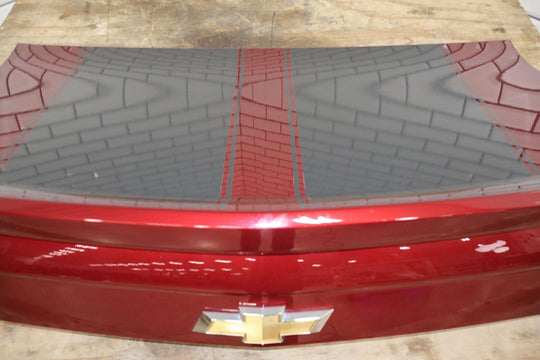 10-13 Chevy Camaro SS Coupe OEM Trunk Deck Lid (Jewel Red) Sold W/ Spoiler