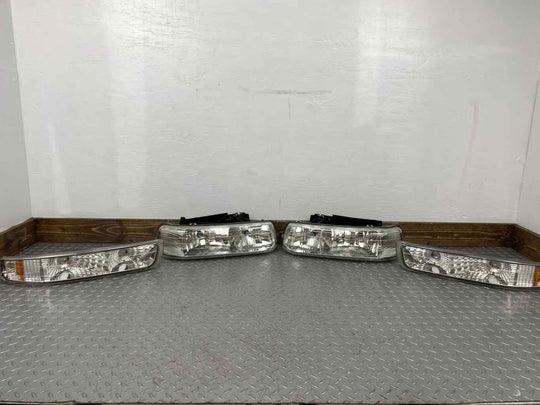 00-06 Chevy Suburban Tahoe Set Of 4 Headlights & Turn Signals AFTERMARKET Tested