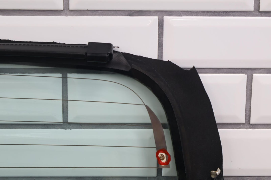 17-20 Fiat 124 Spider Convertible Rear Window Glass W/ Defrost-Wires Need Repair