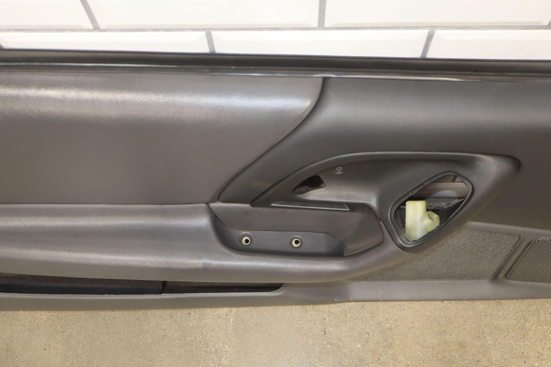 1997 Chevy Camaro Left Driver Door Trim Panel Dark Gray (142) NO Switch