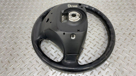 92-02 Mazda RX7 FD OE Leather 3 Spoke Steering Wheel (Black FE8) Normal Wear