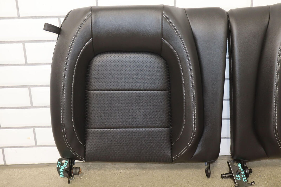 2015-2017 Ford Mustang GT Leather Heated/Ventilated Seat Set (Front/Rear) Black