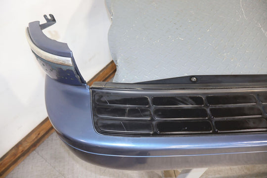 91-96 Chevy Caprice Wagon Rear Bumper OEM (Adriatic Blue 30u) Weathered Trim