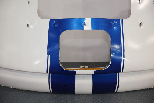 96-02 Dodge Viper RT/10 Rear OEM Bumper Cover (Stone White PW1 / Blue Stripes)