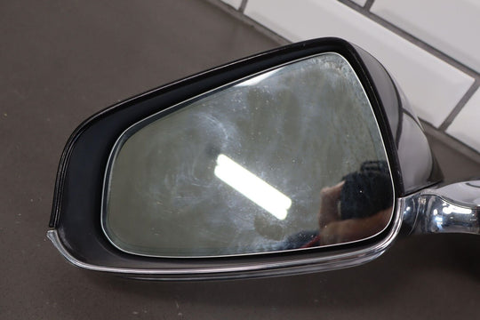 2012-2015 Tesla Model S Right RH Power Door Mirror (Black & Chrome) Tested