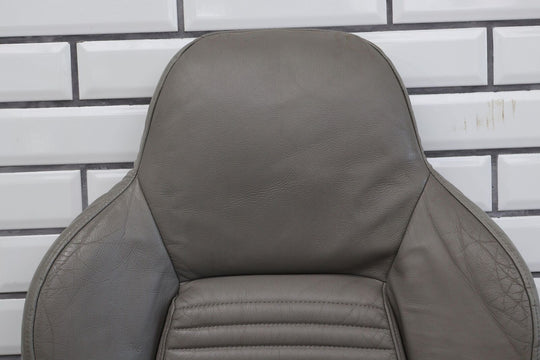 94-96 Chevy C4 Corvette Left Seat Back Cushion & Leather Skin Cover (Light Gray)