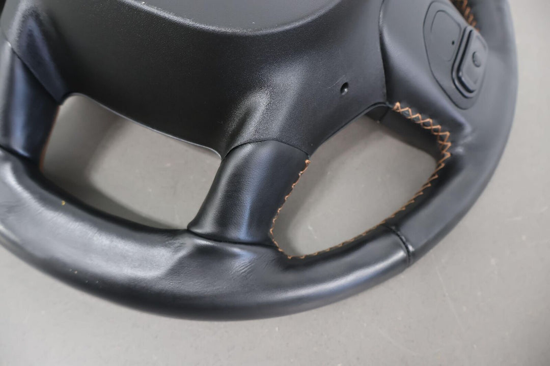 19-21 Ram 1500 Longhorn New Style Heated Leather Steering Wheel (Black XT)