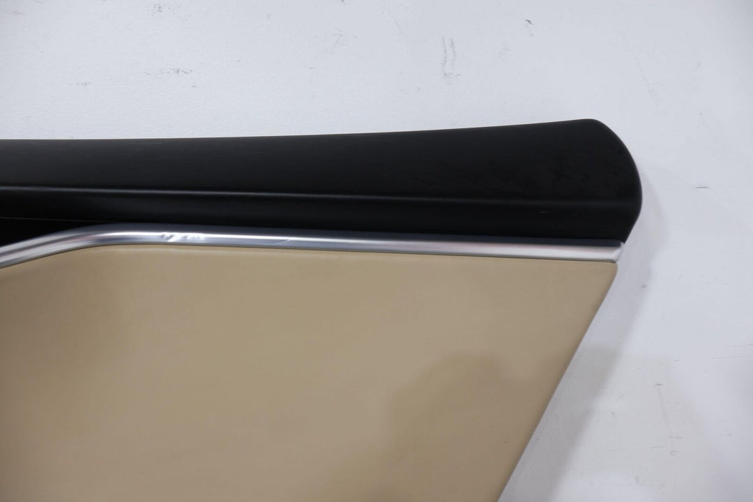 16-20 Tesla Model S Rear Right Interior Door Trim Panel (Tan/Black) See Photos