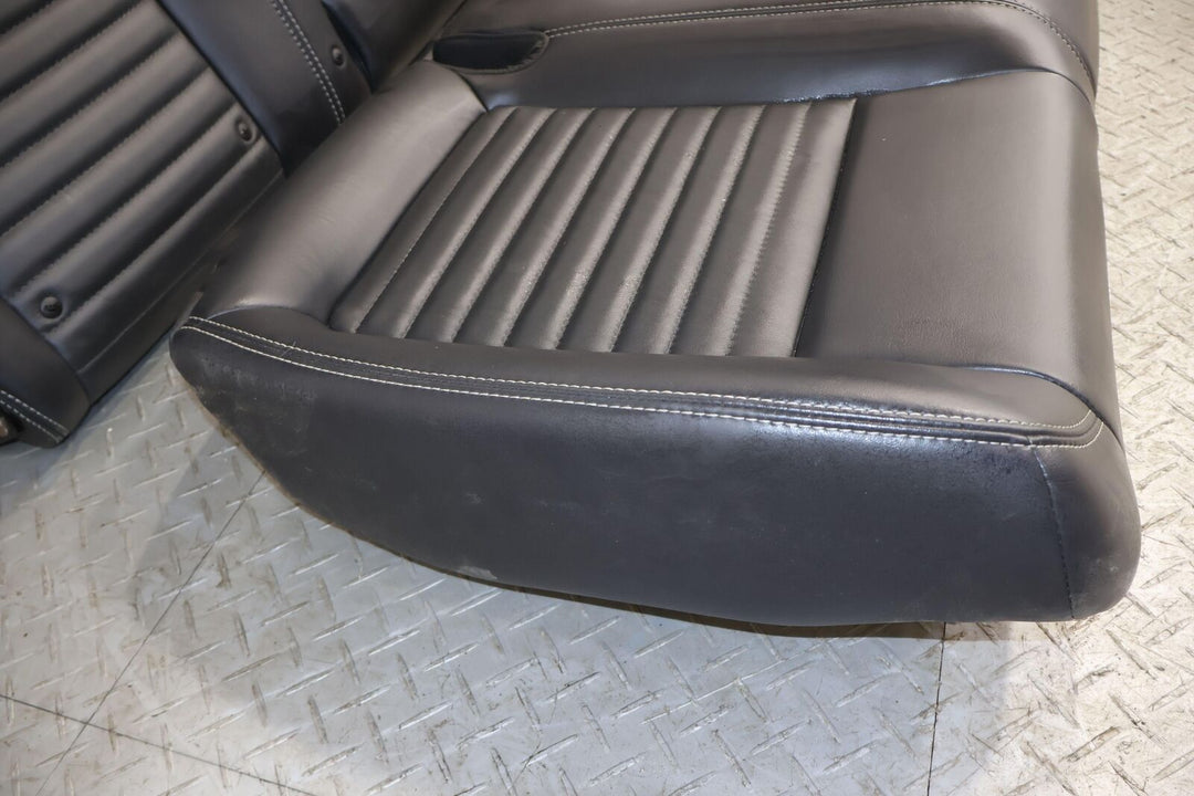 11-14 Dodge Challenger Rear Interior Leather Seat (Black X9) Minimal Wear