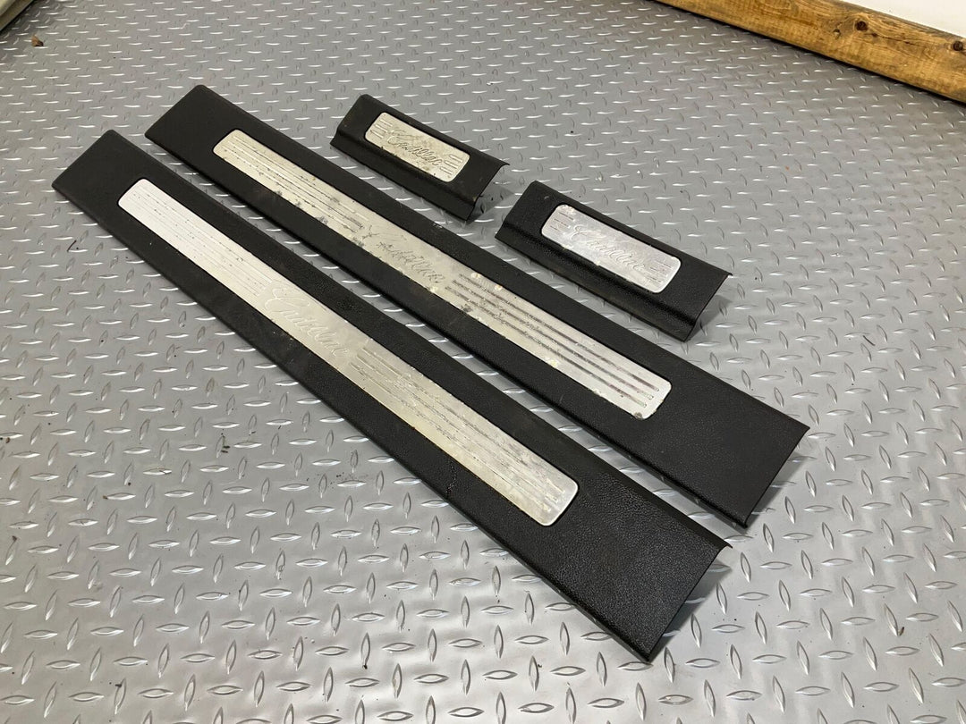 07-14 Cadillac Escalade SWB Door Sill Entry Plates Set Of 4(Aluminum/Black 19i)