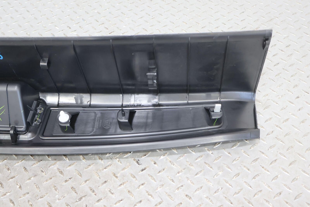 12-15 Tesla Model S Trunk Interior Loading Sill Plate (Black BLK) Solid Mount