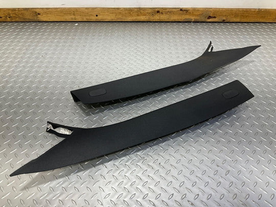 15-20 Mercedes C63s W205 Sedan Pair Left &Right A-Pillar Trim Panels (Black 811)